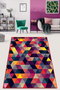 Conceptum Alfombra de pasillo Bunt Djt Multicolor 100 x 200 cm